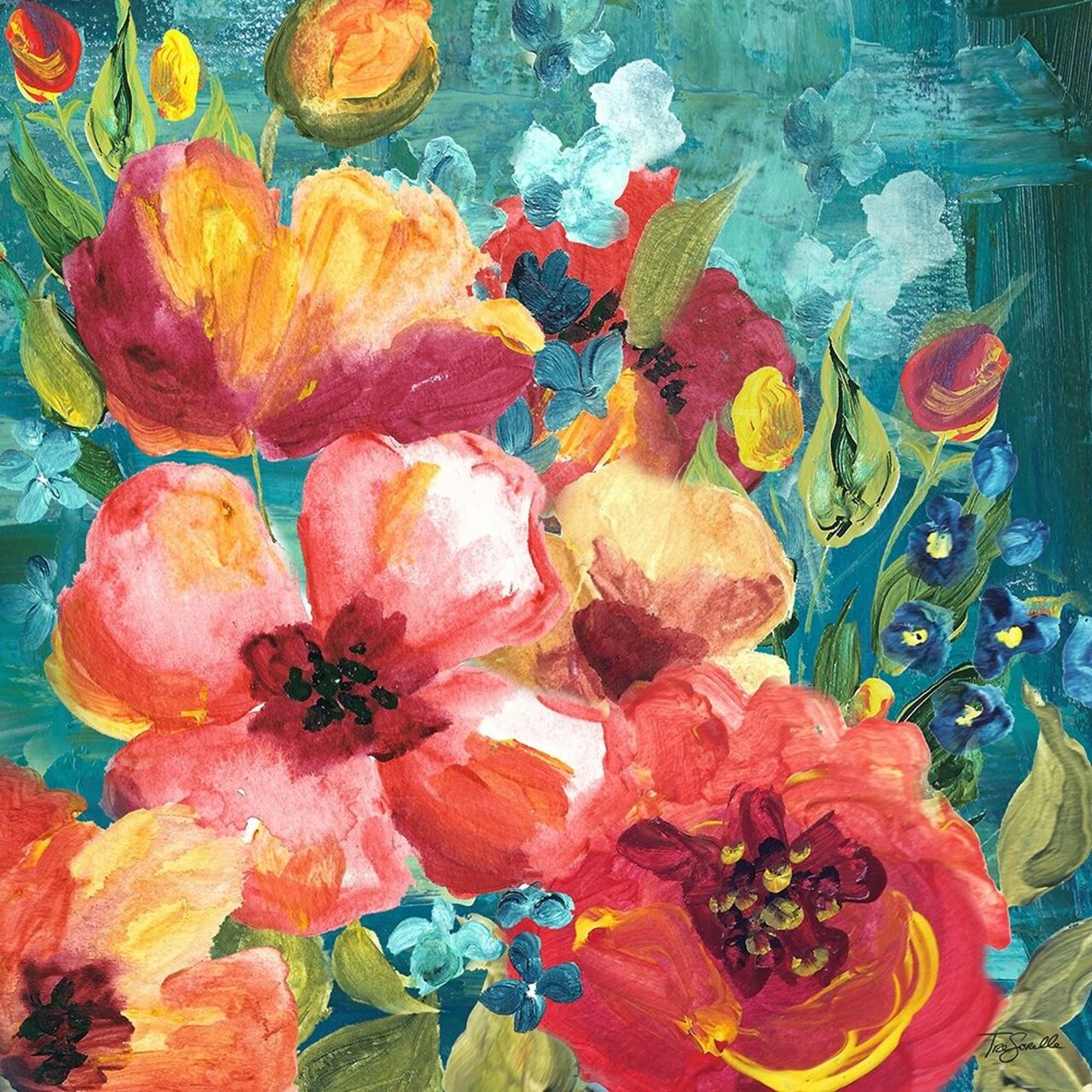 Rainbow Garden Poster Print by Tre Sorelle Studios - Item # VARPDXRB11675TS